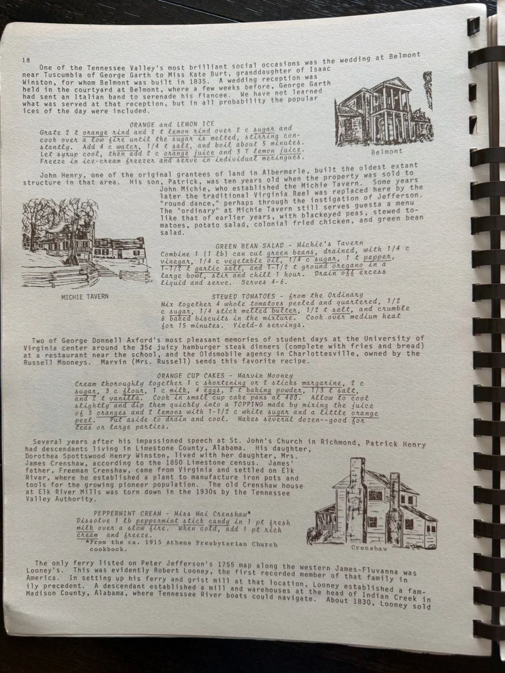 Vintage Heritage Trails Ramblin' Recipes Cookbook